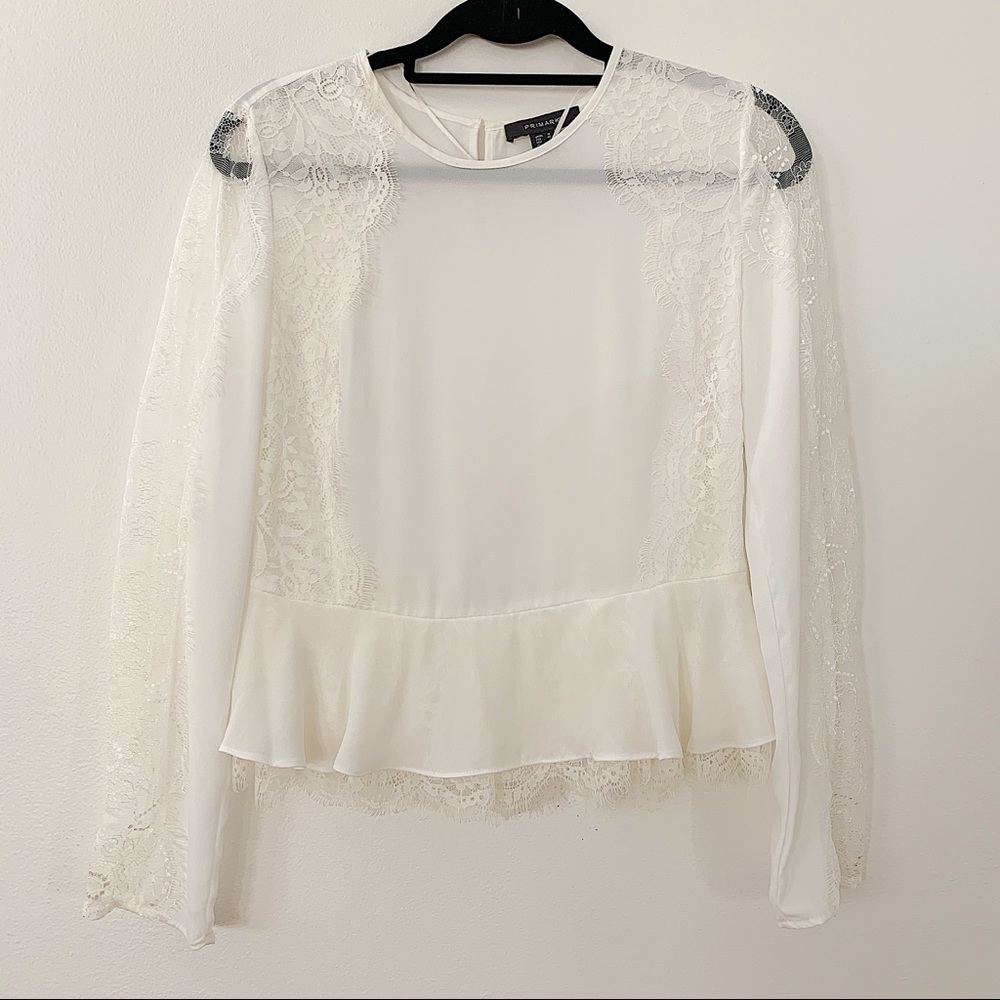 Primark Lace Sleeve Blouse
